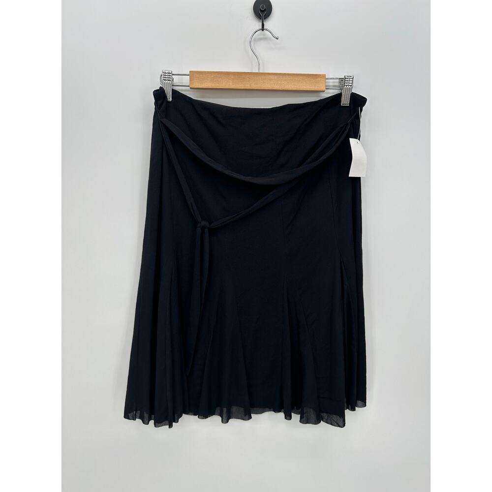 Studio 1940 Womens Black Skirt Size M NWT Y2K Deadstock Witchy Goth Grunge Sheer